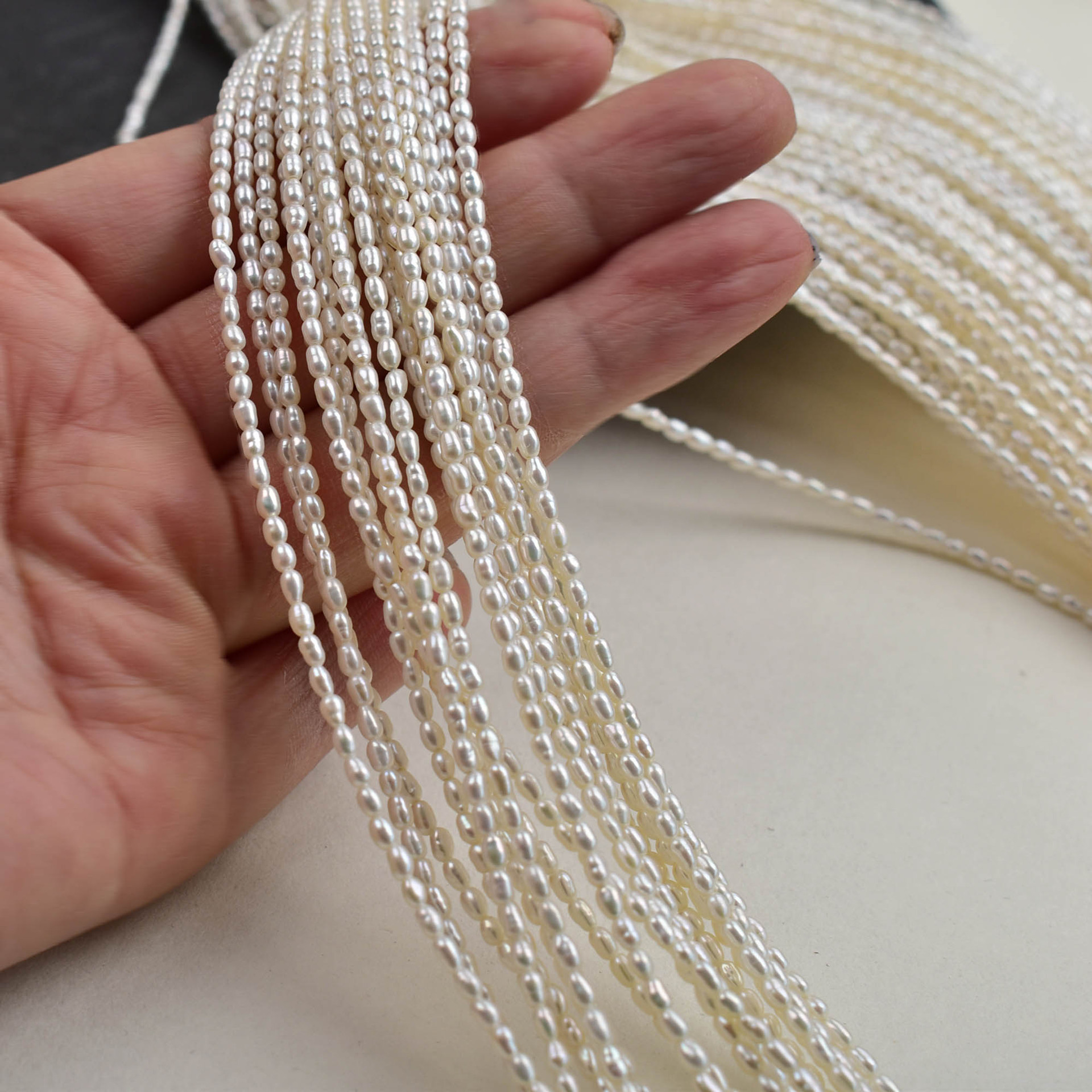 Organic small beads from pearl