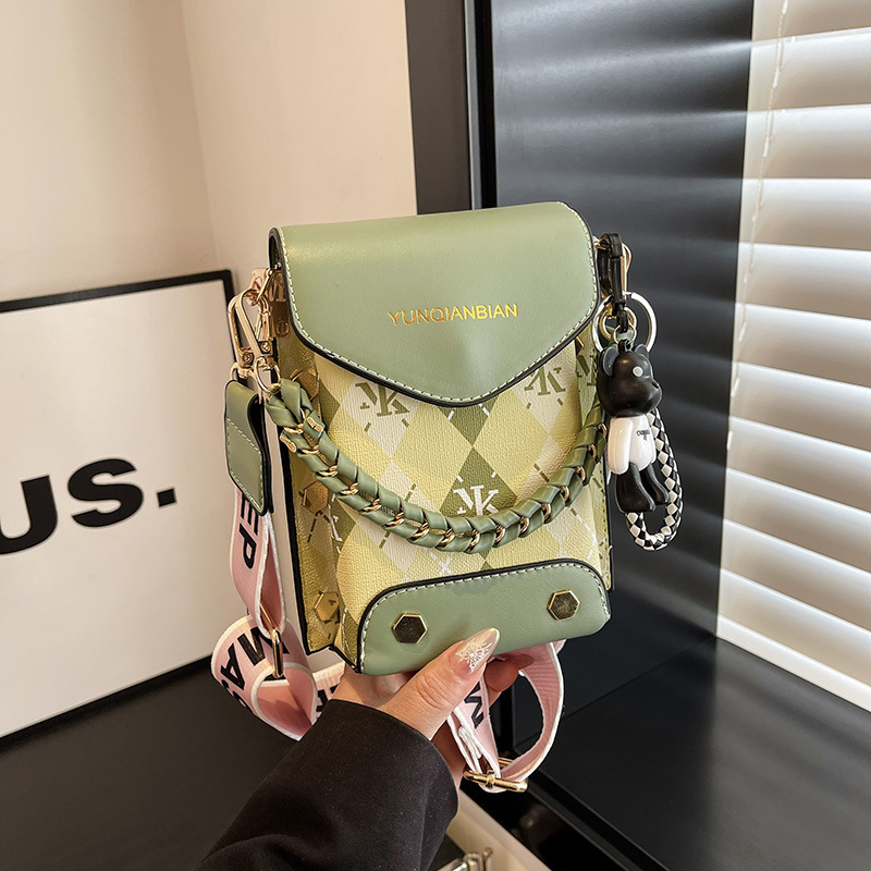 ファッションの小さい大衆の携帯電話の包みの女性の肩の斜めのショルダーの百合の高い顔の値の高級感のシンプルな2024新型の韓国版ins|undefined