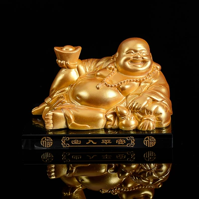 Decoration, Car ornaments - golden-buddha-without-beads