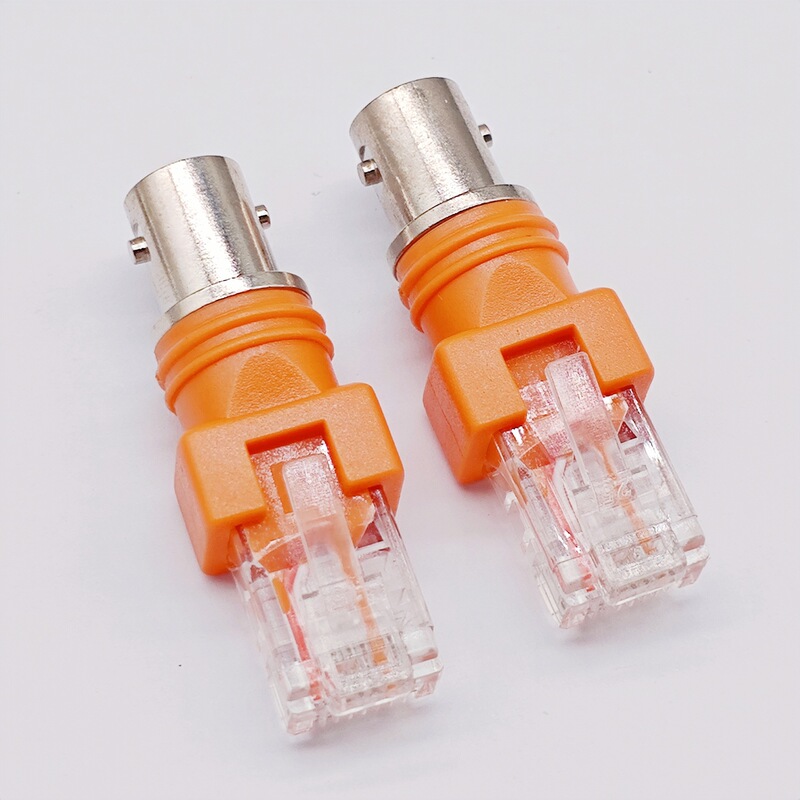 Bnc Female to Rj45 Adapter, Crystal Monitoring Line Plug, Cable Tv Plug, Bnc Network Connector