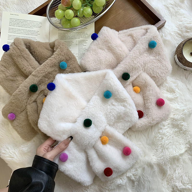 Bufandas de Navidad collar invierno caliente 2025 nuevo veludo engrosado collar de lana caliente bufandas al por mayor