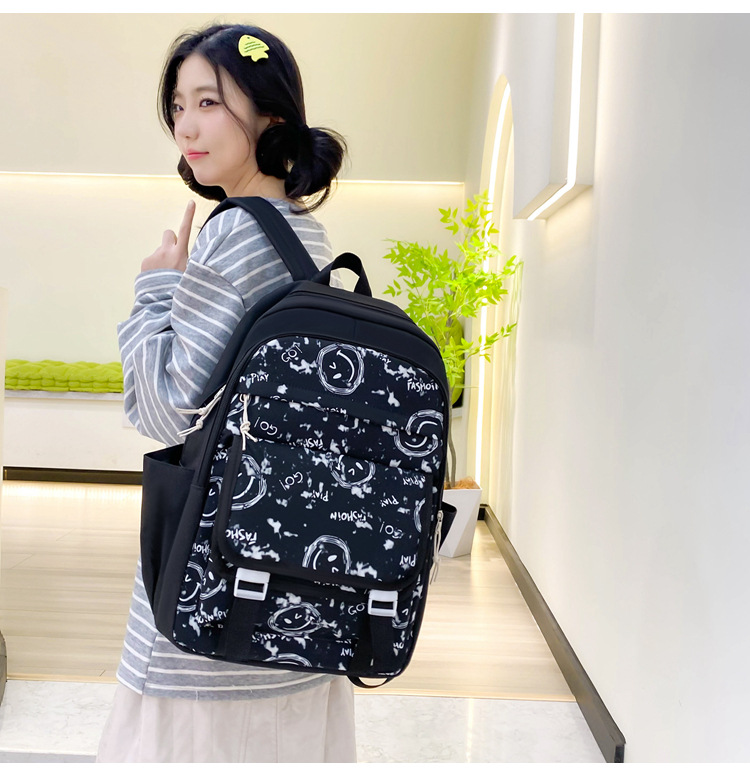 Zaini per bambini, casual, graffiti, fumetti, zaini per studenti delle scuole medie e superiori, studenti universitari, zaini di marca alla moda, zaini alla moda_voghion.com
