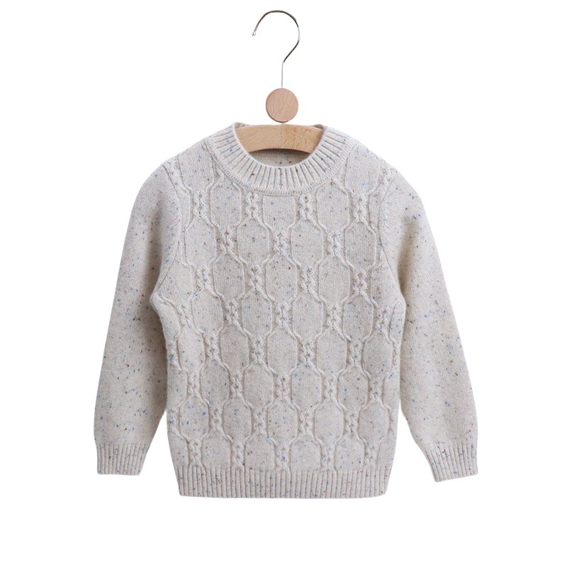 Little Sheep Jump 2023 Autumn/Winter New Children's Cashmere Sweater, Warm and Versatile, 100% Pure Cashmere with Hongye Cloud Platform
