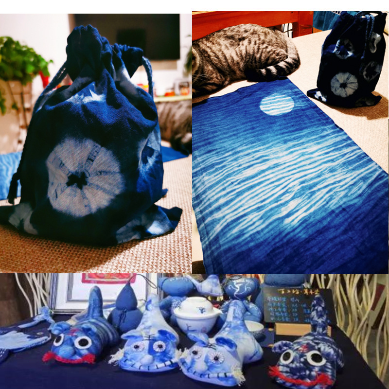Natural Plant Dye Purified Indigo, Tie-Dye Tool Kit Materials, Wax Dye Paste Dyeing Without Boiling, Includes Tutorial