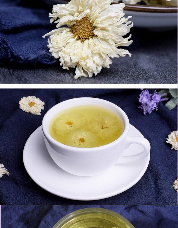 Chrysanthemum Tea Loose Dried Flowers Ju Hua 500g Bulk Bag Sugar Free Herbal Infusion in use