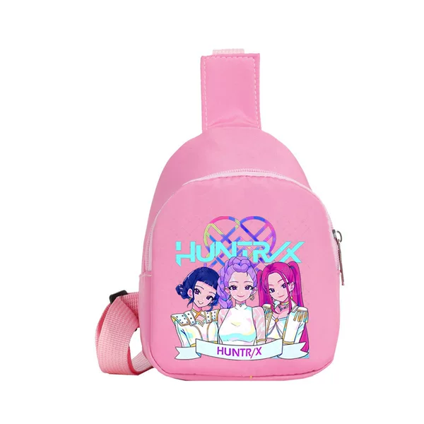 New cross-border children's chest bag with anime and cartoon prints, casual shoulder bag, portable crossbody bag for outings