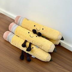 跨境新品铅笔尺子太阳花笔袋企鹅笔袋熊头笔袋包毛绒玩偶玩具