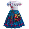 Children's small princess costume, clothing, long skirt, cosplay, with short sleeve