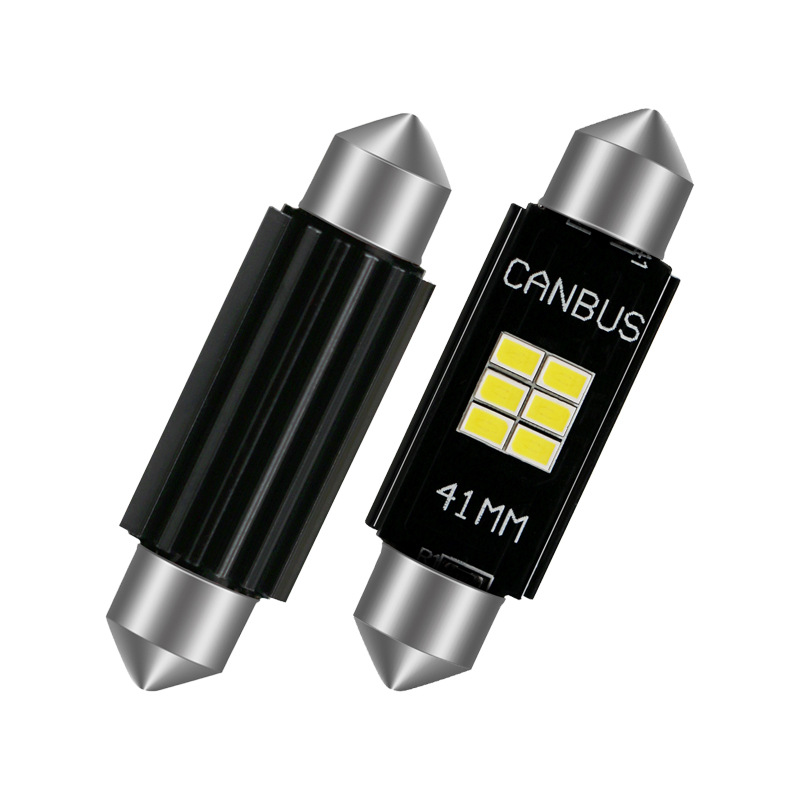 LED luz de techo luz de lectura del coche 31 ~ 41MM tamaño luz de la matrícula 3020 cuentas de la lámpara brillante electrodeless doble señaló Luz