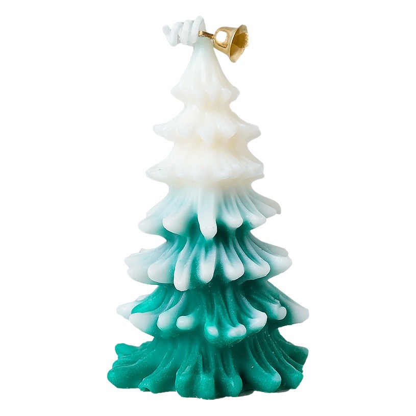 Vela perfumada de Navidad al por mayor decoración temática de Navidad regalo creativo vela vela en forma de árbol de Navidad.