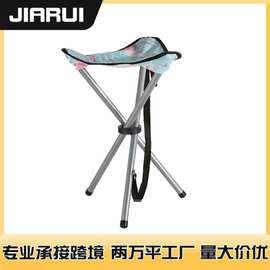 户外便携式超轻折叠式三角凳钢管钓鱼凳烧烤凳折叠凳子野营小马扎