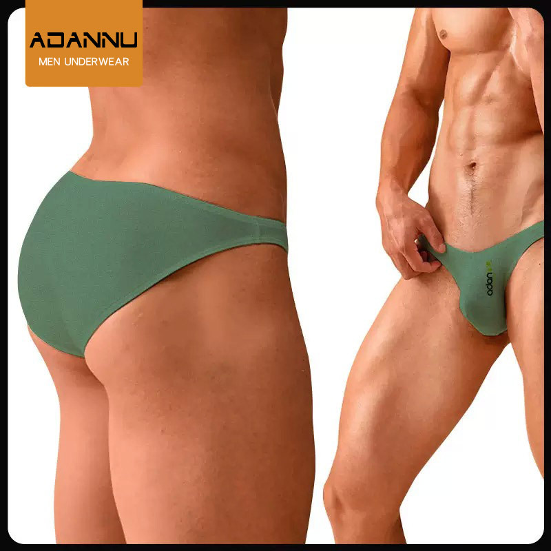 Modal men's tight sexy briefs European and American shock bag thin foreign trade summer sports underwear breathable