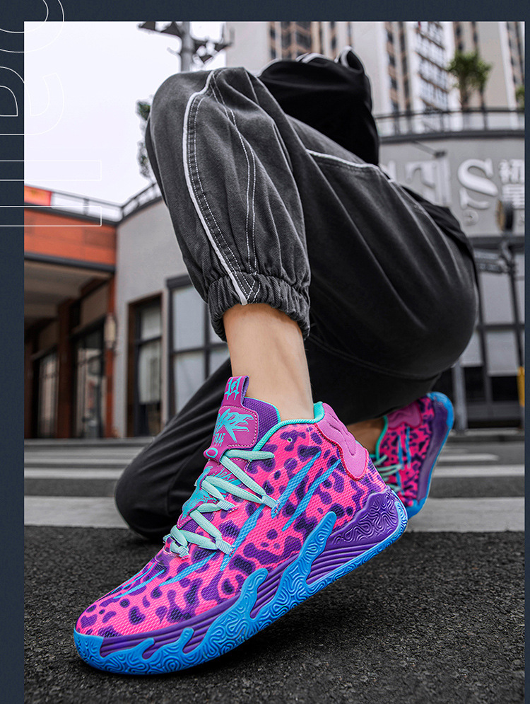 Three-ball Three-generation Bauer Basketball Shoes for Men and Women Anti-slip and Wear-resistant High-top Concrete Combat Cushioning Sports Shoes_voghion.com