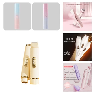 跨境脱毛器女士双头剃毛器私处阴毛修剪器电动刮毛刀女士脱毛仪