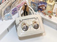 Pain Bag Love Crossbody Handbag Subculture Women Transparent Versatile Daily Grain Badge Cross-border Pain