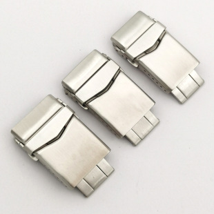 316L Stainless Steel Stainless Steel V-Shaped Extended Cover 18 20 22mm Double Insurance Turtle Back Buckle Watch Strap Buckle