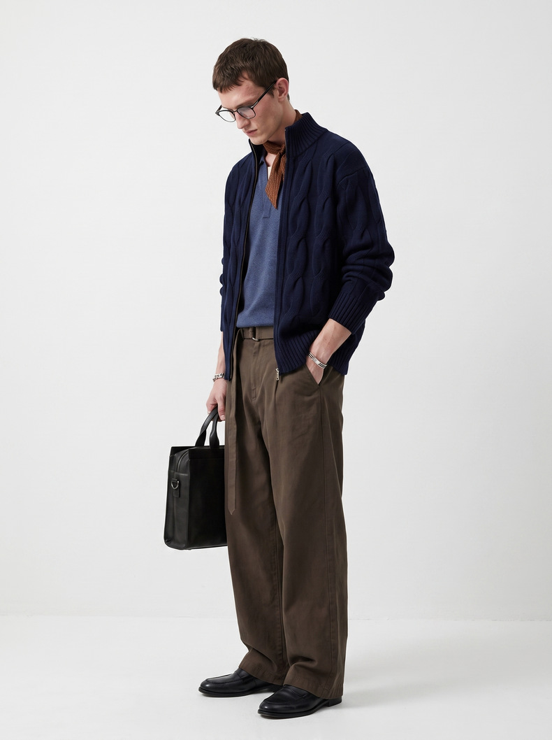 Inflation Jacquard Knit Jacket