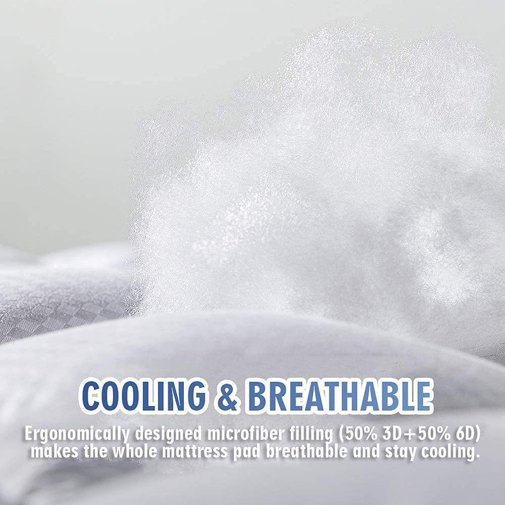 Suministro directo de fábrica acolchado colchón suave engrosado acolchado cubierta protectora colcha exportado a Amazon colchón pad