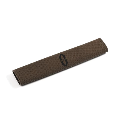 Seat belt shoulder pad, safety belt shoulder strap suede - mocha-brown-punching-312cm-1-piece