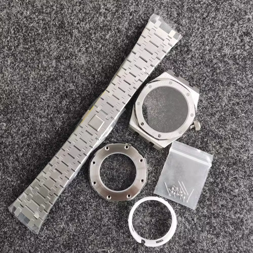 Аксессуары для часов 41mm восьмиугольный стальной корпус с подходящим механизмом для сборки NH35/NH36/4R36