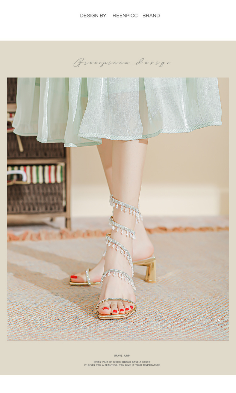 Dames sandalen met hak strass chunky gradient open teen_voghion.com