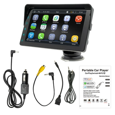 Cross-Border Factory Source 7inch Bluetooth Carplay Navigation Box Car Reversing Rear View Screen Projection Display Touch Screen (Car display) - x5-311-7inch-hd-touch-screen