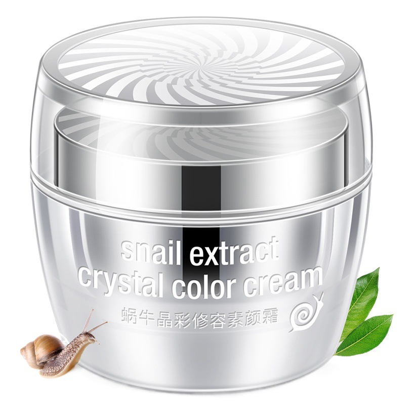 Han Qian Caracol maquillaje crema reparación belleza corrector hidratante belleza color natural nude maquillaje crema de maquillaje al por mayor