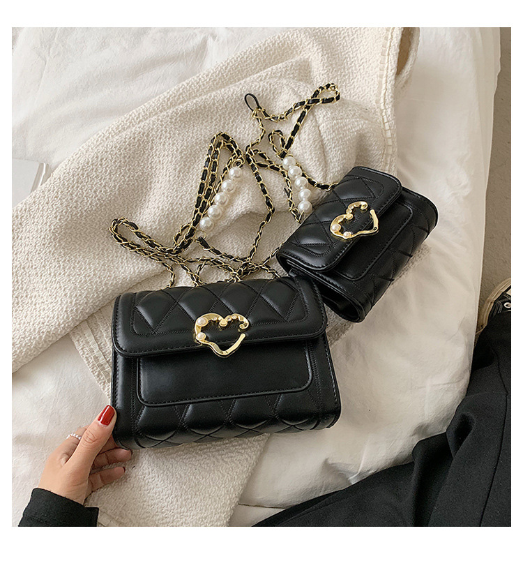 Wholesale Heart-shaped Buckle Messenger Shoulder Small Square Bag Nihaojewelry display picture 68