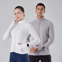 Спортивная дышащая тренировочная теплая куртка с длинным рукавом для фитнеса на открытом воздухе повседневная манжета Набор для пальцев с воротником-стойкой