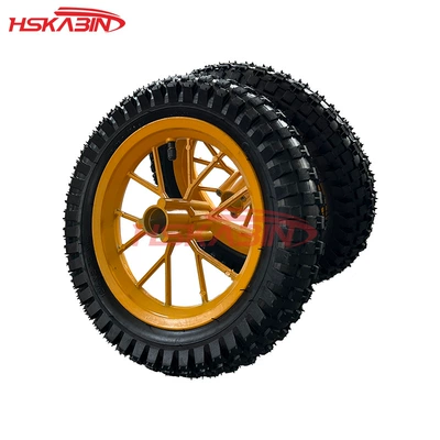 1/2 X2.75 tire inner 12.5 – Motorcycle wheel hub - yellow-front-and-rear-wheel-tire