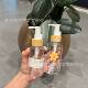 Transparent oblique shoulder 100ml150ml log wind plastic bottle hair care essential oil cleansing honey massage oil packaging bottle