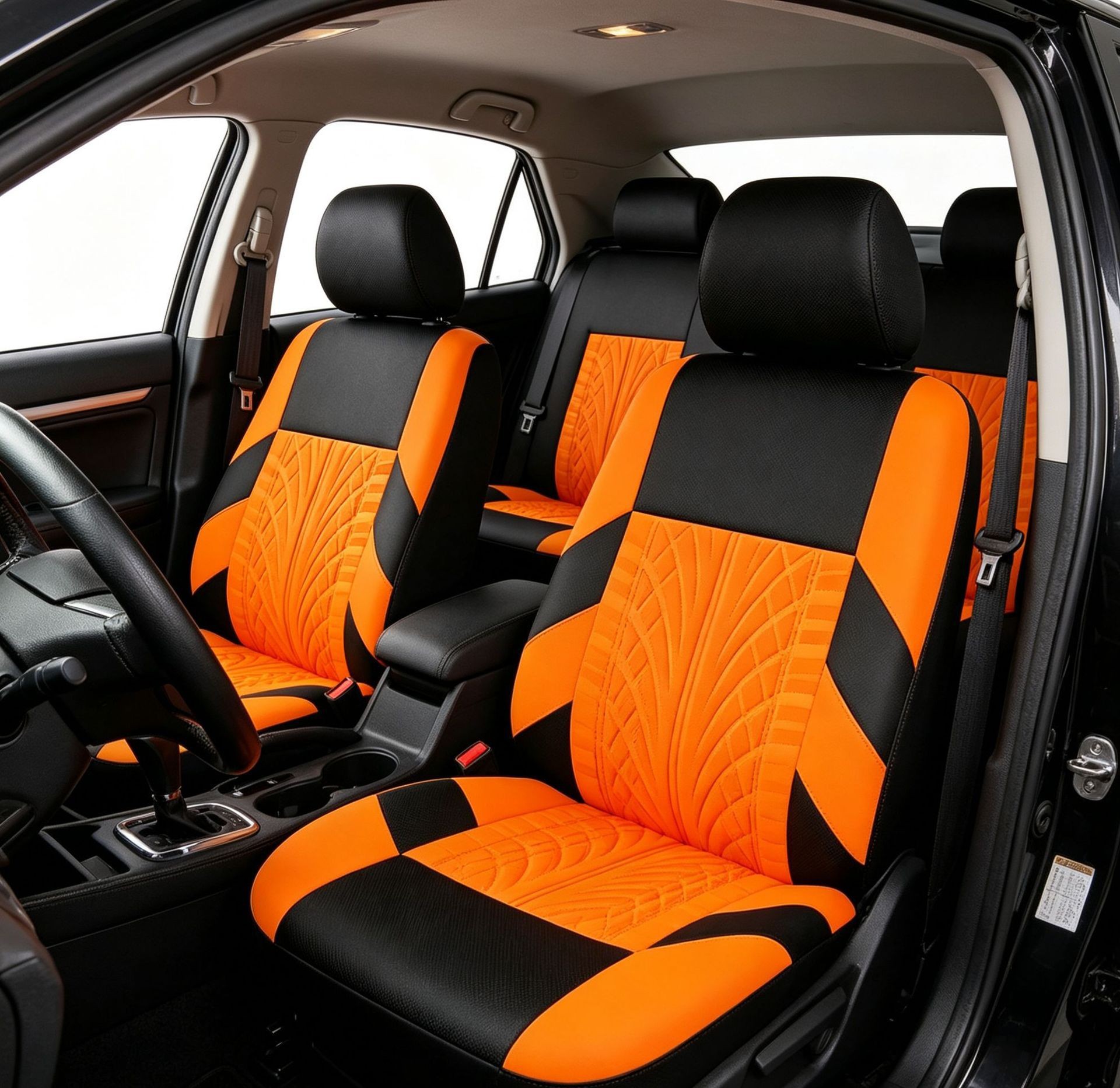 Cross-Border Hot-Selling Tire Pattern Embossed Knitted Fabric Four-Season Universal Car Seat Cover and Cushion Manufacturer Wholesale Amazon
