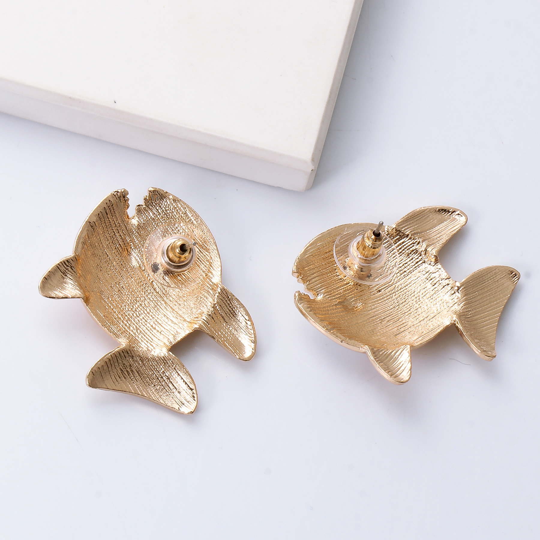 Retro Small Fish Epoxy Earrings Wholesale display picture 6