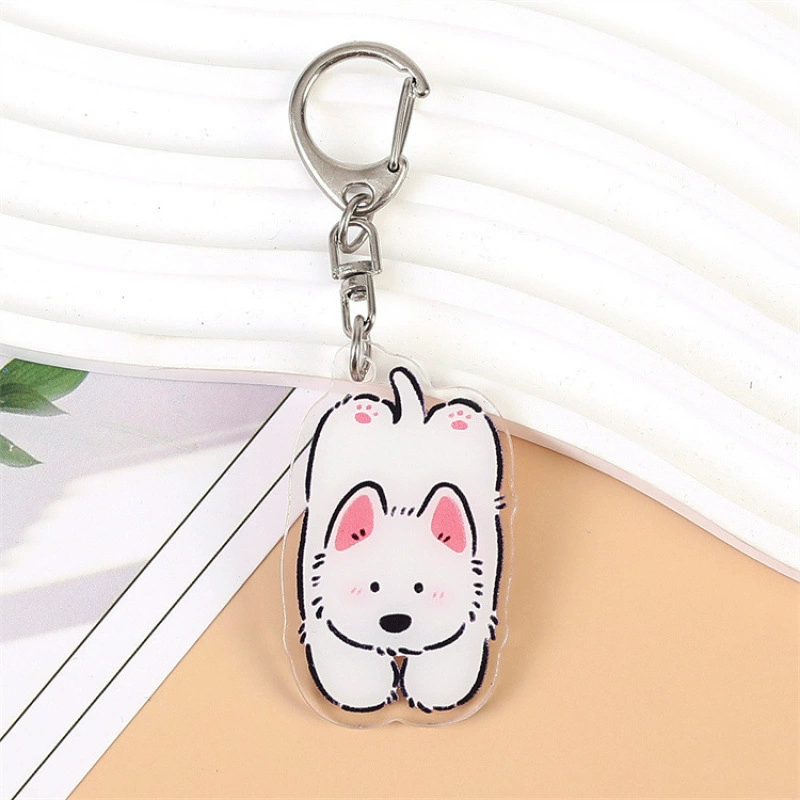 "(Cross-border trading), acrylic keychain, cartoon school bag, pendant"