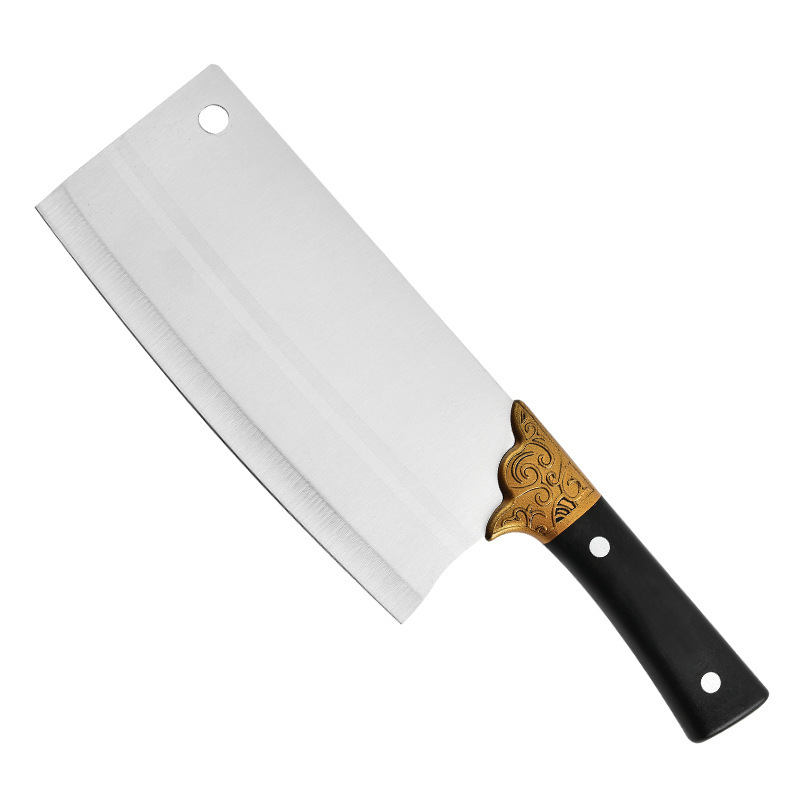 Fábrica de acero inoxidable dibujado cuchillo de cocina cuchillo de corte cortador de carne rayas cuchillo de corte de cocina cuchillo de red