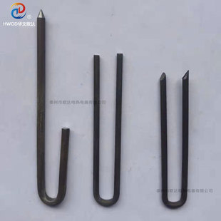 U-shaped pointed furnace nail resistance with hook fixed electric furnace wire refractory brick electric heating wire hanging high temperature resistance 7-shaped nail customization