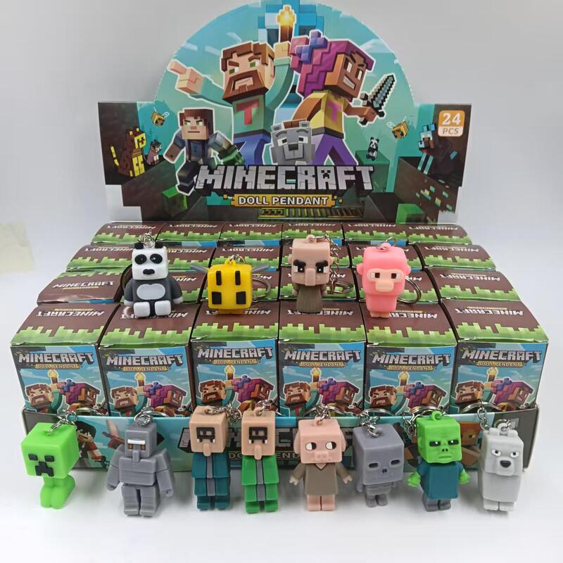 24-Piece Minecraft Blind Box Game-Style Figurines, Popular Keychains, Small Gifts for Children and Students 24-Piece Minecraft Blind Box Game-Style Figurines, Popular Keychains, Small Gifts for Children and Students
