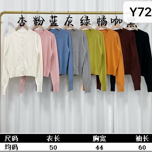 Early autumn Korean version of loose knitted long-sleeved all-match single-breasted cardigan coat, blouse, outer dress, women's trade cross-border