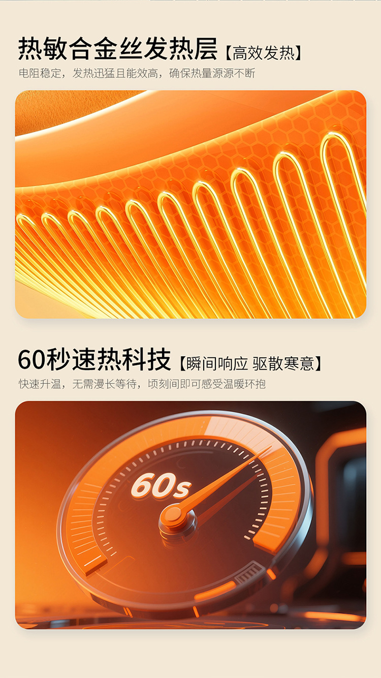 New high-end car seat cushion, featuring winter heating for warmth and summer ventilation for cooling, suitable for all seasons, and powered by USB