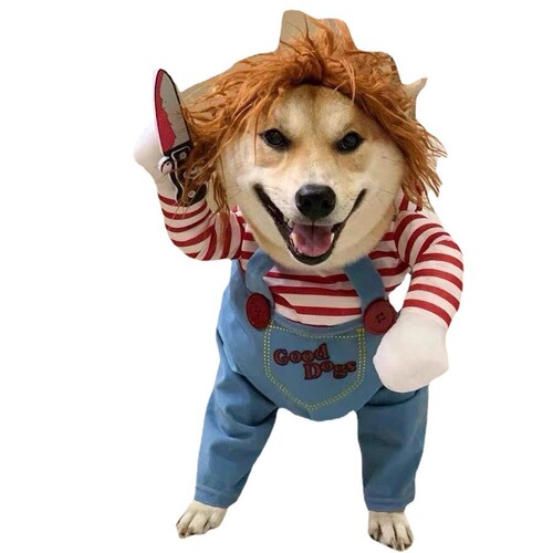 Pet Dog Creative Funny Teddy Dog Personality Funny Clothes Transformation Outfit Internet Celebrity Bichon Frize Small Large