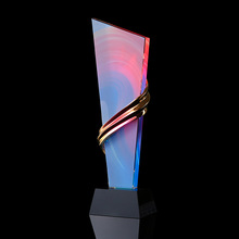 水晶獎杯學校單位獎牌比賽企業年會榮譽頒獎典禮刻字紀念禮品定制