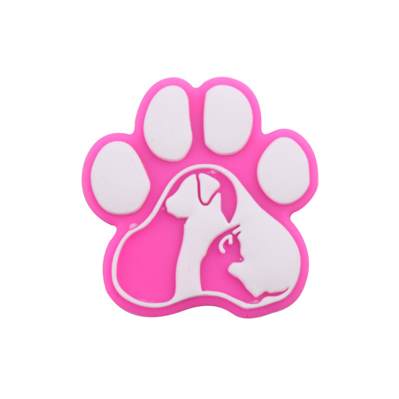 Productos para bebés dibujos animados animales de leopardo garra de perro perlas de silicona bebés DIY tetina cadena de dientes molares accesorios de pulsera de goma