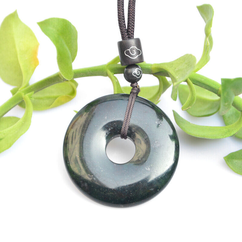 智贝主图_3蓝田玉吊坠陕西蓝田玉吊坠墨玉平安扣挂件玉石时尚