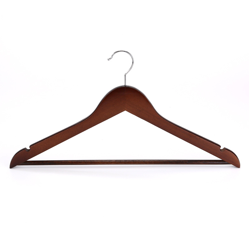 Perchas de madera sólida perchas de ropa domésticas antideslizantes sin marcas perchas de ropa perchas de madera perchas de ropa tienda de ropa fabricantes de ropa
