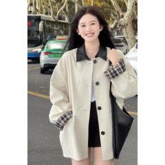 【1万5千人コレクション】韓国系トレンチコート女性2025春秋の新型小柄な晩秋カジュアル
