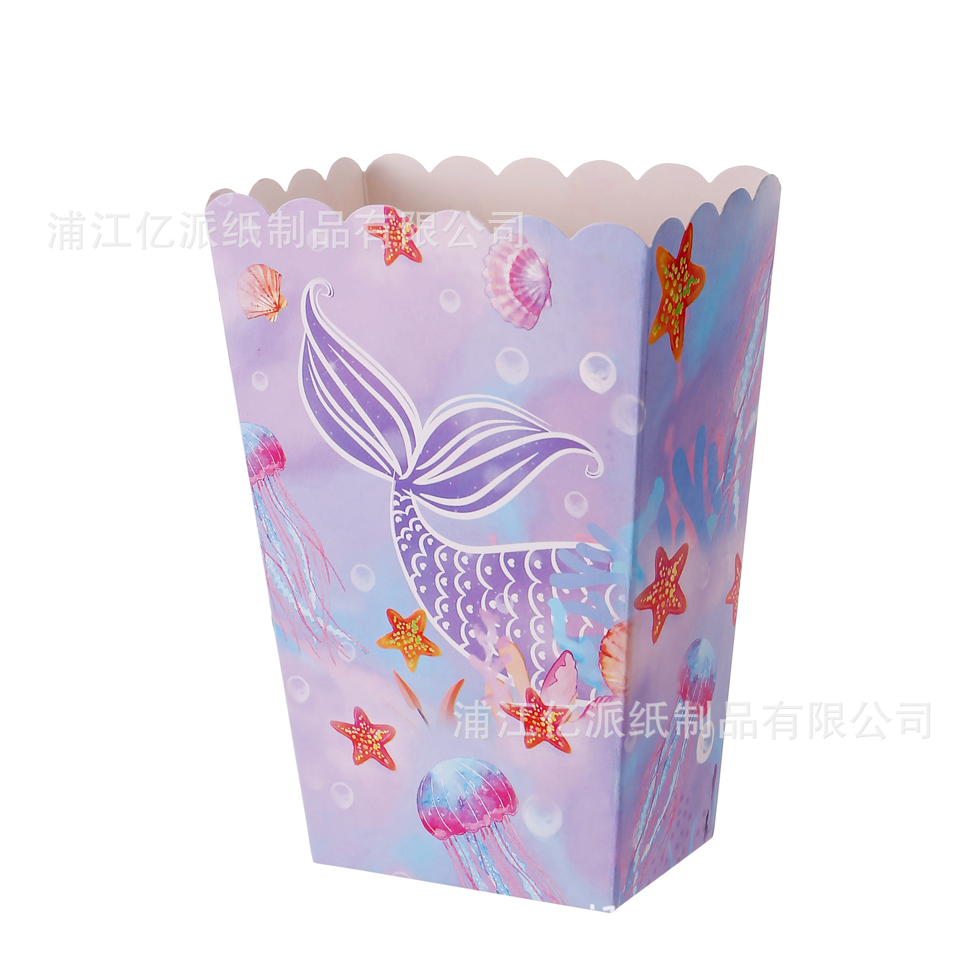 Nuevo juego de vajilla de fiesta con tema de sirena marina de verano, bandeja de papel desechable, cuchillo, tenedor, cuchara, decoración de fiesta
