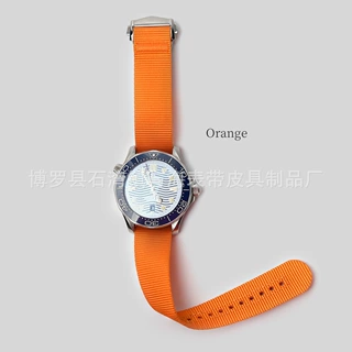 适用OMG浪琴天梭编织尼龙运动表带回环一条过潜水表带20/22mm厂家
