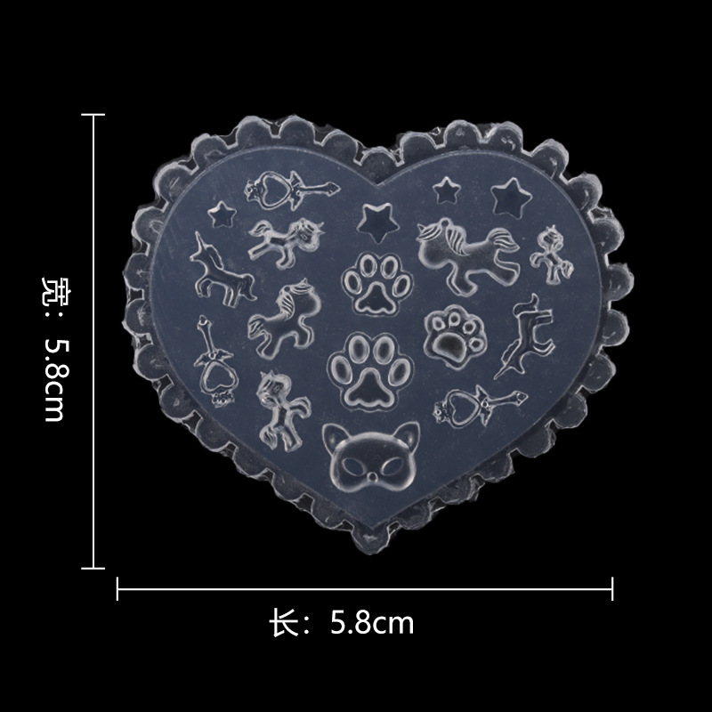 国境を越えたネイルアートの立体シリコン彫刻熊クローン心愛kitty蝶ネクタイ滴ゴム金型diy卸売り|undefined
