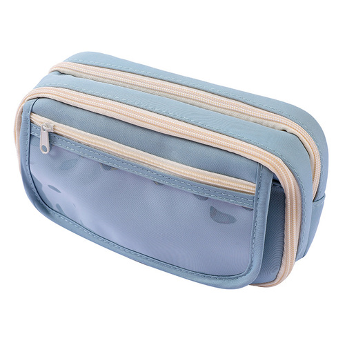 Transparent pencil case, nine-layer panda pencil case, large-capacity stationery box, suitable for primary and secondary school students, girls, high-definition pencils