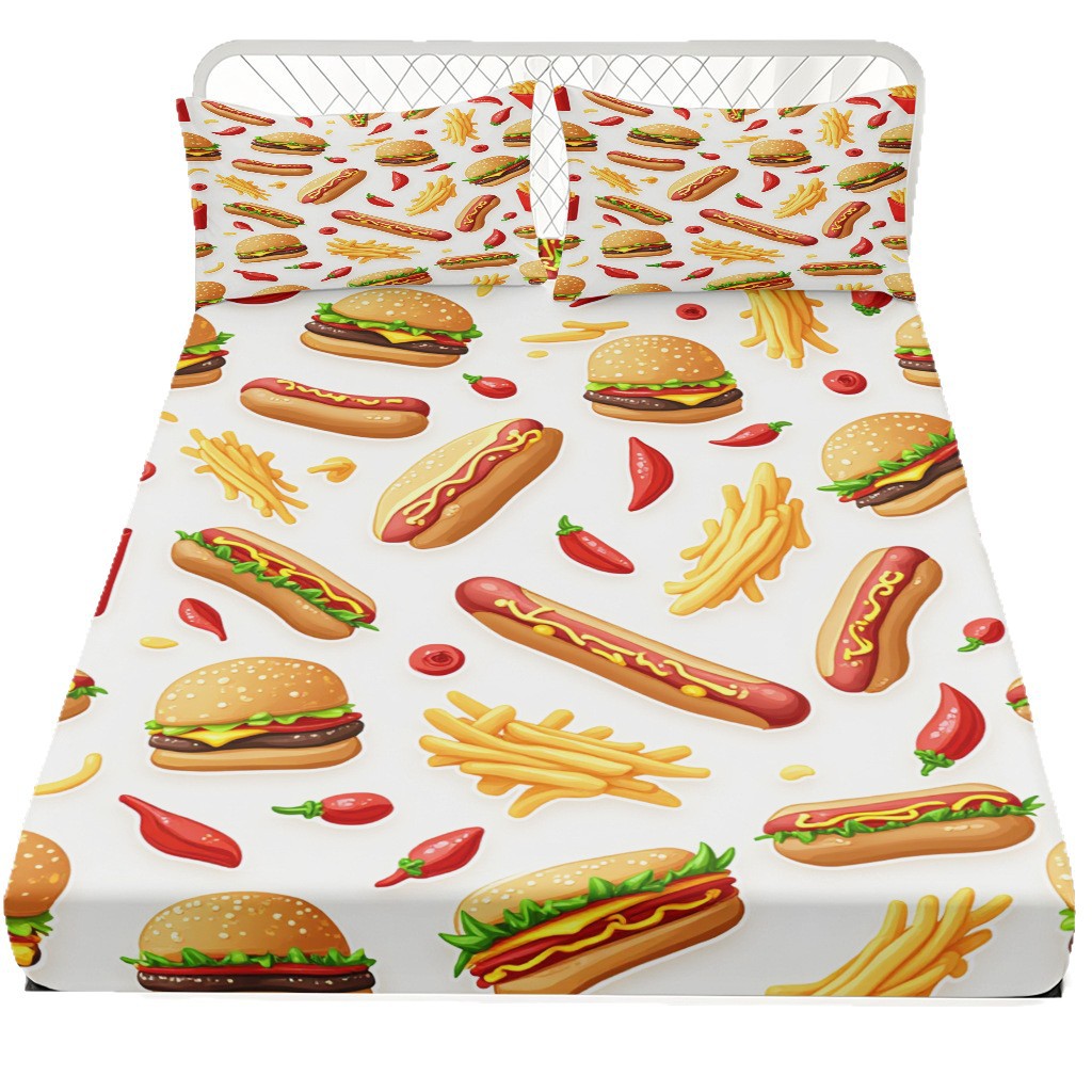 Nuevo conjunto de cama de impresión digital 3D transfronteriza, el fabricante de la fuente puede conectarse con TEMU / JIT para hacer una imagen